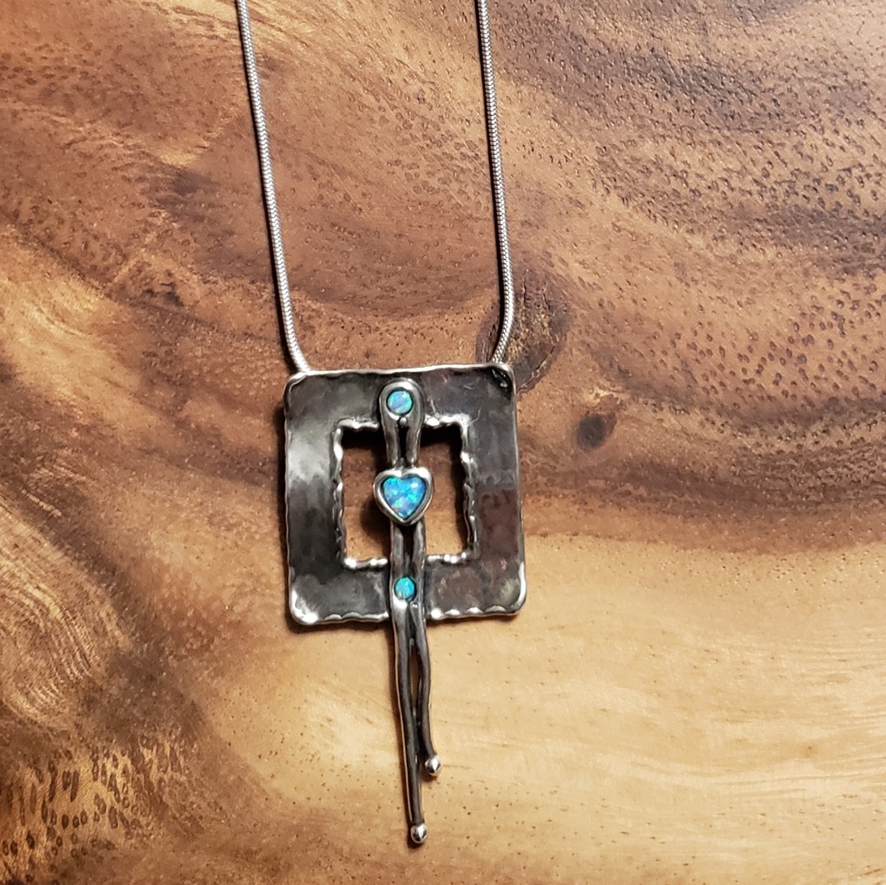 925 Silpada 925 Silver with Blue Opal stone.